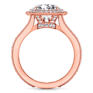 Halo Diamond Engagement Ring Anthea 14K Rose Gold