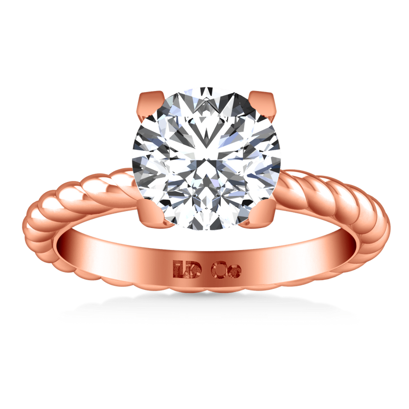 Solitaire Diamond Engagement Ring Ellery 14K Rose Gold
