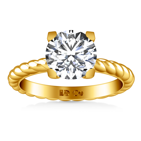 Solitaire Diamond Engagement Ring Ellery 14K Yellow Gold