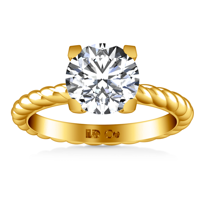 Solitaire Diamond Engagement Ring Ellery 14K Yellow Gold