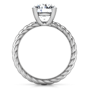 Round Diamond Solitaire Engagement Ring Ellery 14K White Gold