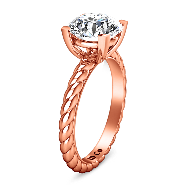 Solitaire Diamond Engagement Ring Ellery 14K Rose Gold