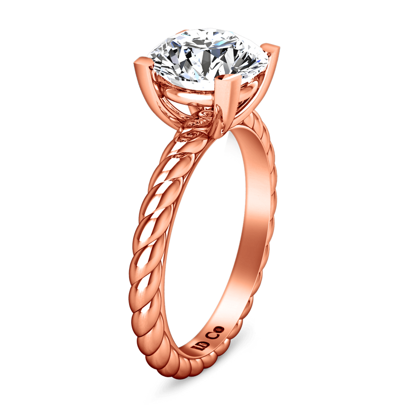 Solitaire Diamond Engagement Ring Ellery 14K Rose Gold