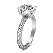Round Diamond Solitaire Engagement Ring Ellery 14K White Gold