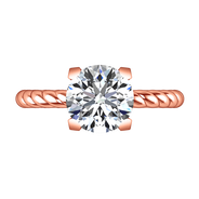 Solitaire Diamond Engagement Ring Ellery 14K Rose Gold