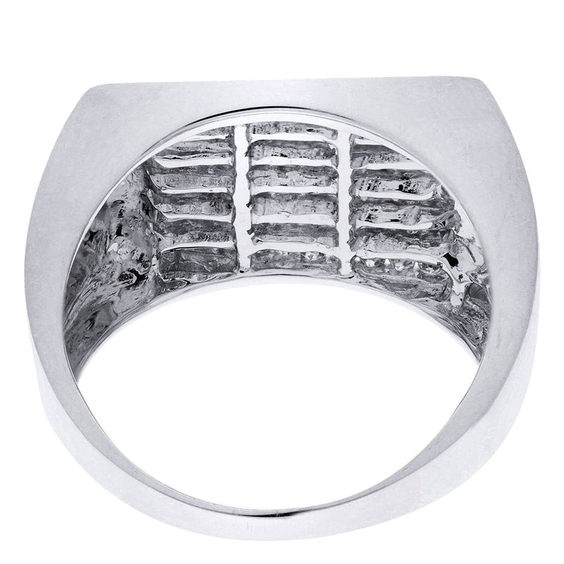 White Gold Mens Diamond Ring| 0.94 Carats| 10.45 Grams