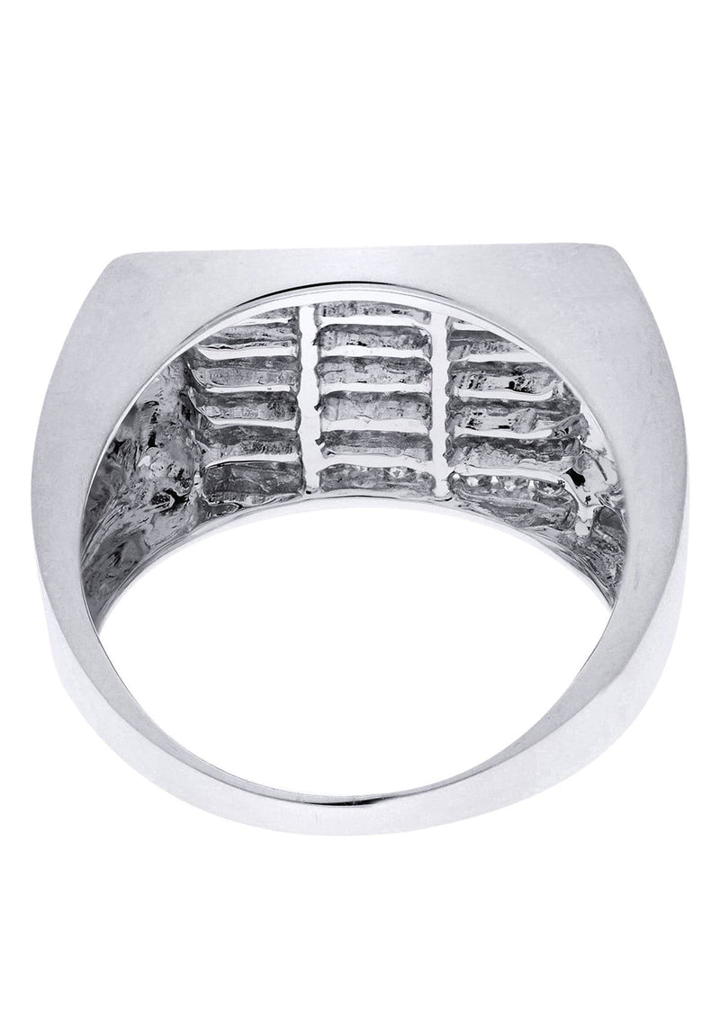 White Gold Mens Diamond Ring| 0.94 Carats| 10.45 Grams