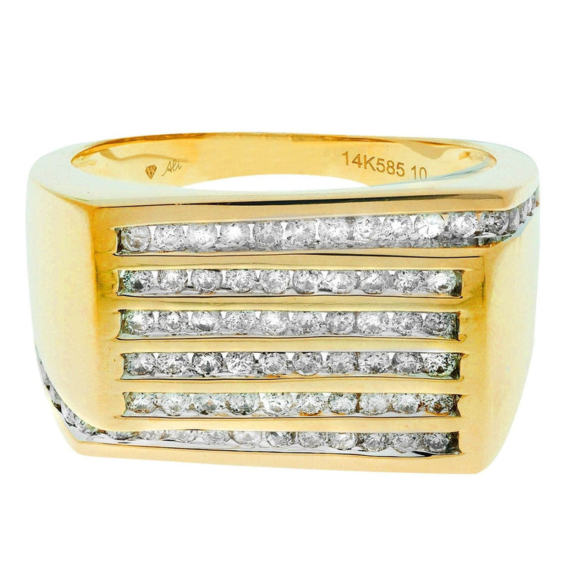 Mens Diamond Ring / Pinky Diamond Ring| 0.96 Carats