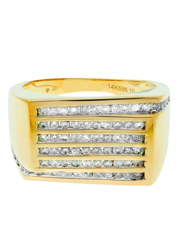 Mens Diamond Ring / Pinky Diamond Ring| 0.96 Carats