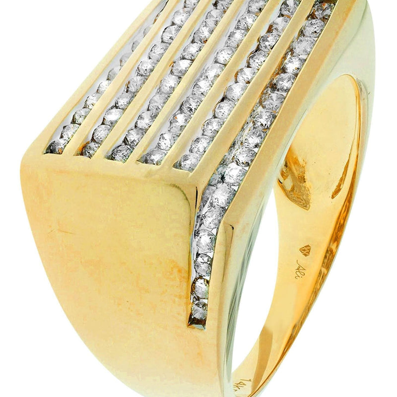 Mens Diamond Ring / Pinky Diamond Ring| 0.96 Carats