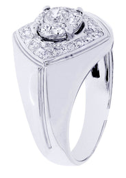 White Gold Mens Diamond Ring| 1.05 Carats| 9.04 Grams