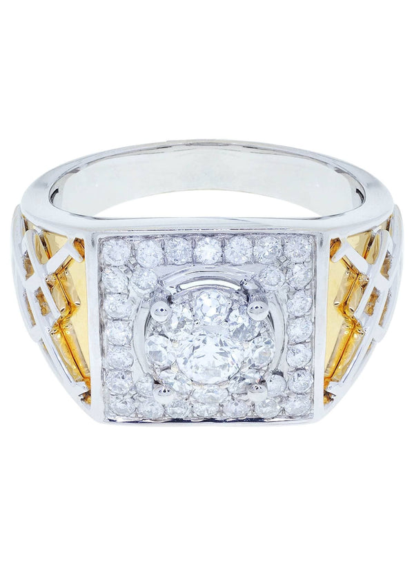White Gold Mens Diamond Ring| 0.92 Carats| 10.56 Grams
