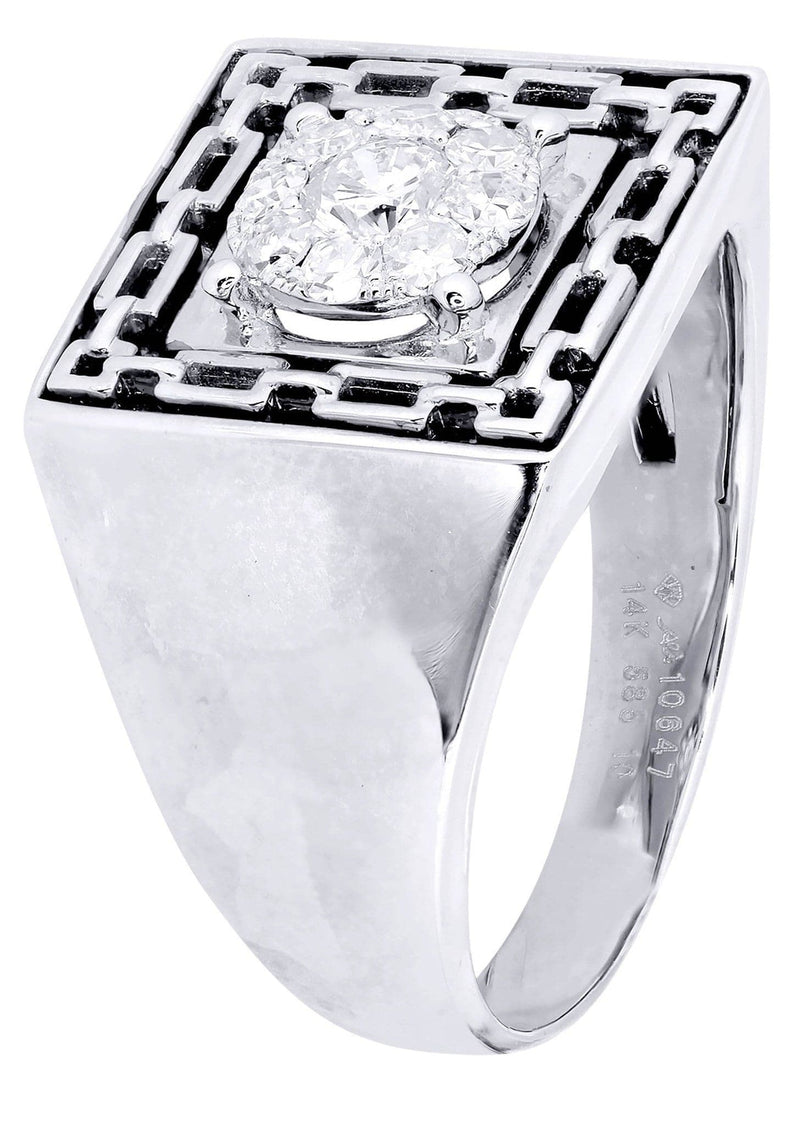 White Gold Mens Diamond Ring| 0.52 Carats| 9.54 Grams