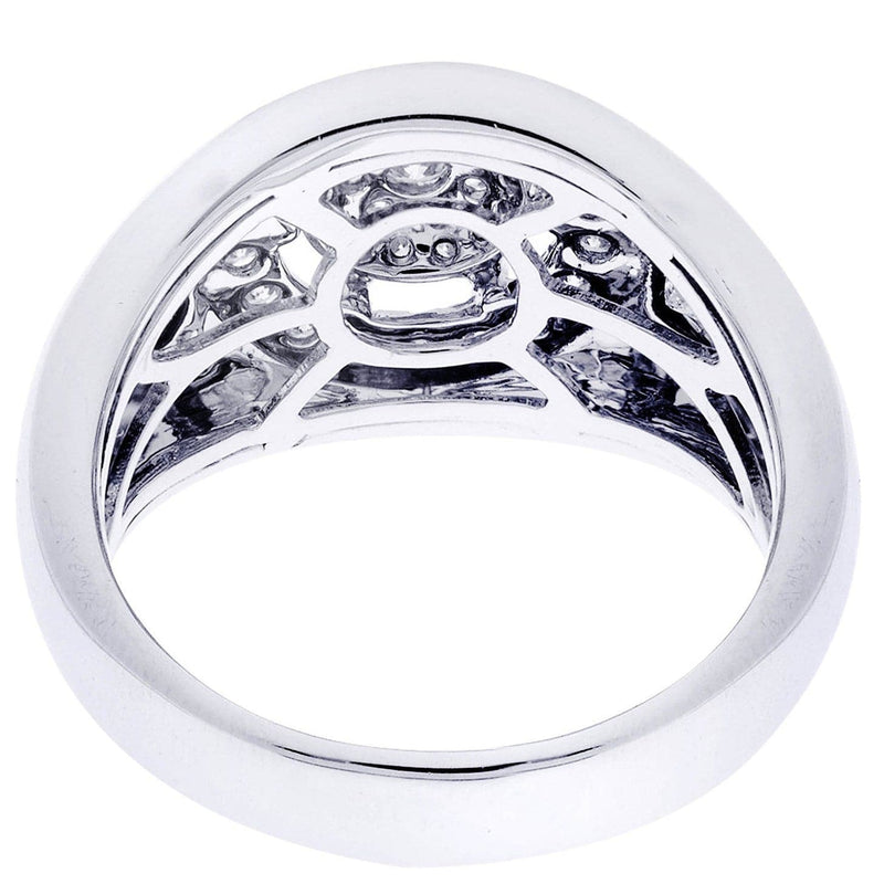 White Gold Mens Diamond Ring| 0.84 Carats| 10.62 Grams