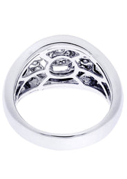 White Gold Mens Diamond Ring| 0.84 Carats| 10.62 Grams