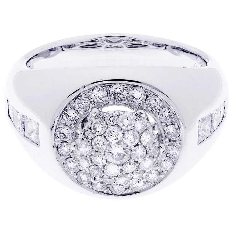 White Gold Mens Diamond Ring| 0.84 Carats| 10.62 Grams