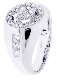 White Gold Mens Diamond Ring| 0.84 Carats| 10.62 Grams
