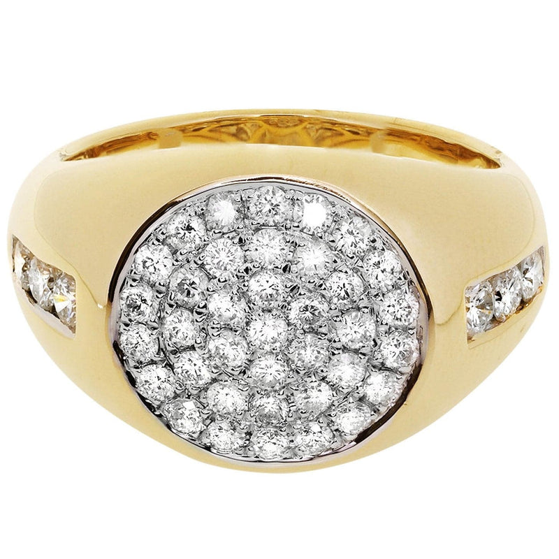 Mens Diamond Ring / Pinky Diamond Ring| 1.31 Carats