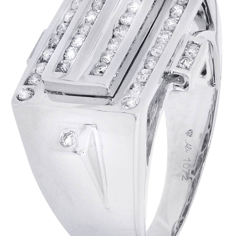 White Gold Mens Diamond Ring| 0.57 Carats| 11.26 Grams