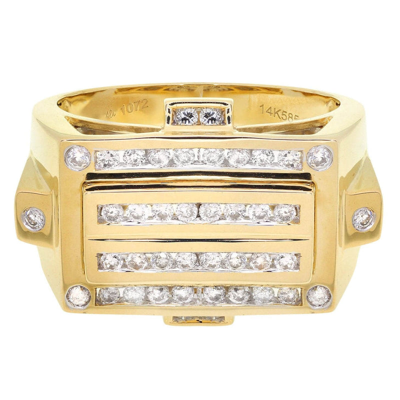 Mens Diamond Ring / Pinky Diamond Ring| 0.64 Carats
