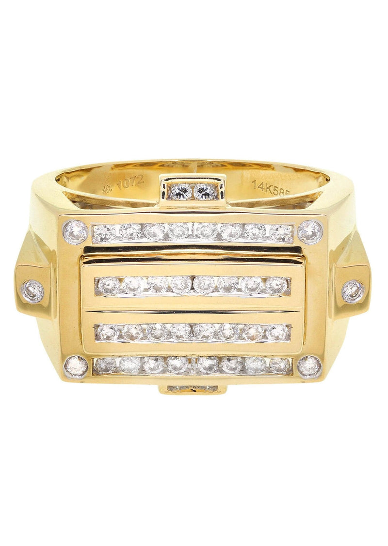 Mens Diamond Ring / Pinky Diamond Ring| 0.64 Carats