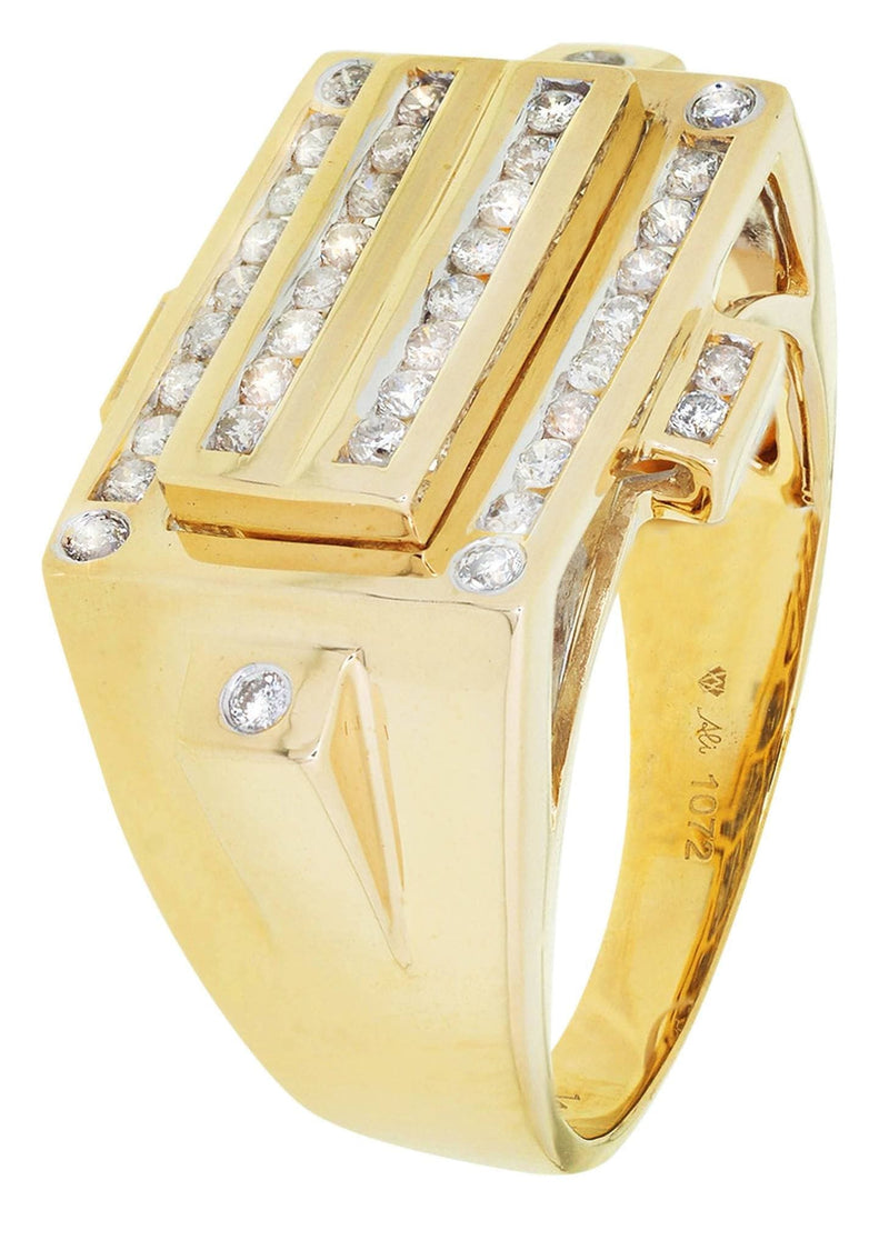 Mens Diamond Ring / Pinky Diamond Ring| 0.64 Carats
