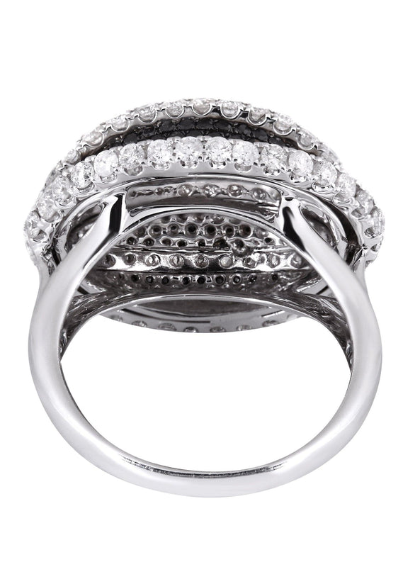 14K Ladies Black Diamond Cocktail Ring | 2.80 Carats | 8.4 Grams