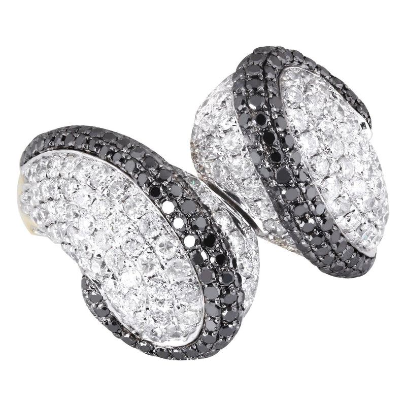 14K Ladies Black Diamond Cocktail Ring | 3.39 Carats | 10.15 Grams