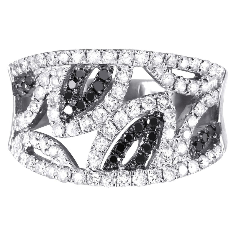 14K Ladies Black Diamond Cocktail Ring | 0.98 Carats | 5.25 Grams