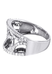 14K Ladies Black Diamond Cocktail Ring | 0.98 Carats | 5.25 Grams