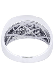 White Gold Mens Diamond Ring| 0.54 Carats| 8.94 Grams