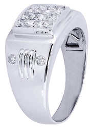 White Gold Mens Diamond Ring| 0.54 Carats| 8.94 Grams