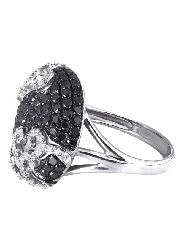 14K Ladies Black Diamond Cocktail Ring | 2.10 Carats | 6.75 Grams