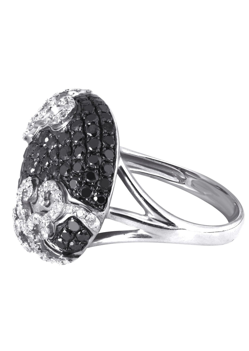 14K Ladies Black Diamond Cocktail Ring | 2.10 Carats | 6.75 Grams