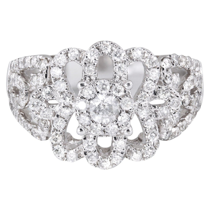 14K Ladies Diamond Cocktail Ring | 1.17 Carats | 5.4 Grams