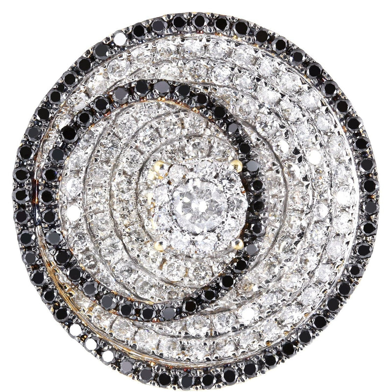 14K Ladies Black Diamond Cocktail Ring | 2.52 Carats | 10.81 Grams
