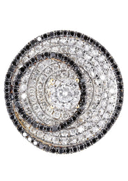 14K Ladies Black Diamond Cocktail Ring | 2.52 Carats | 10.81 Grams