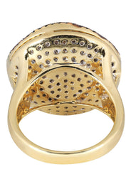 14K Ladies Black Diamond Cocktail Ring | 2.52 Carats | 10.81 Grams