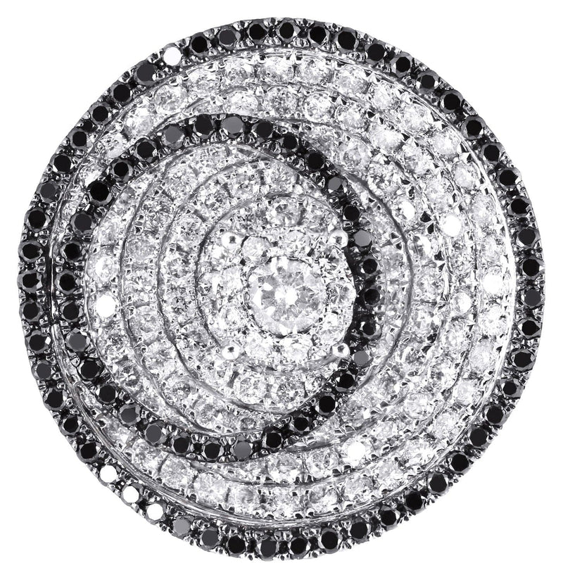 14K Ladies Black Diamond Cocktail Ring | 1.49 Carats | 10.22 Grams