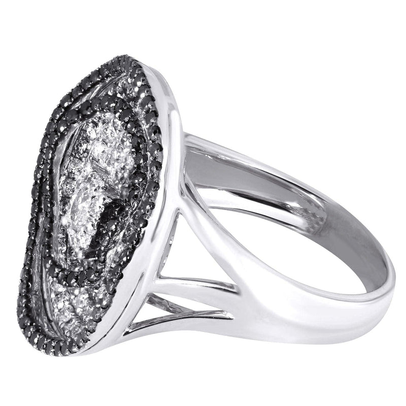 14K Ladies Black Diamond Cocktail Ring | 1.49 Carats | 10.22 Grams