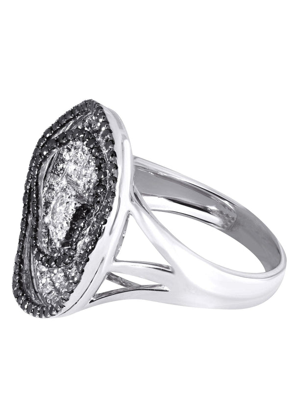 14K Ladies Black Diamond Cocktail Ring | 1.49 Carats | 10.22 Grams