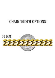 Gold Plated Iced Out Barbed Wire Chain