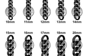 Heavy Solid White Gold Miami Cuban Link Chain Customizable (10MM-20MM)