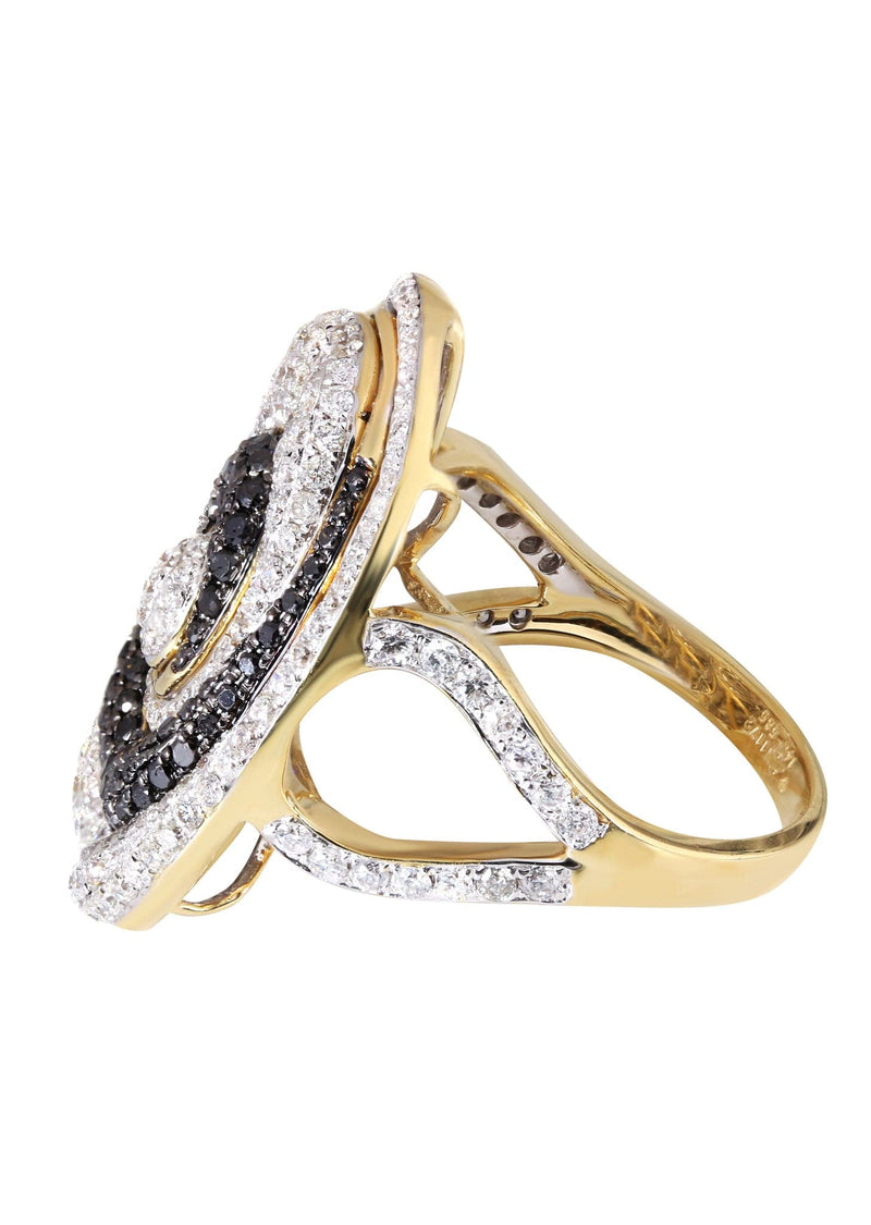 14K Ladies Black Diamond Cocktail Ring | 2.16 Carats | 9.47 Grams