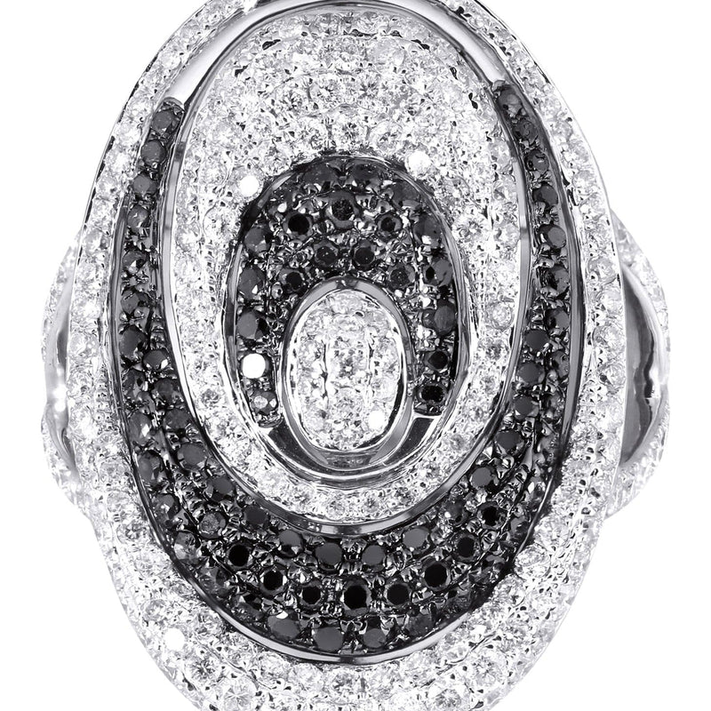 14K Ladies Black Diamond Cocktail Ring | 2.16 Carats | 9.04 Grams