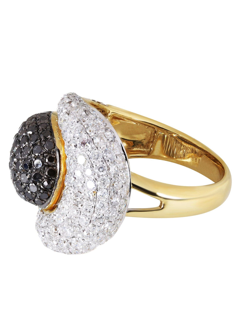 14K Ladies Black Diamond Cocktail Ring | 2.89 Carats | 7.14 Grams