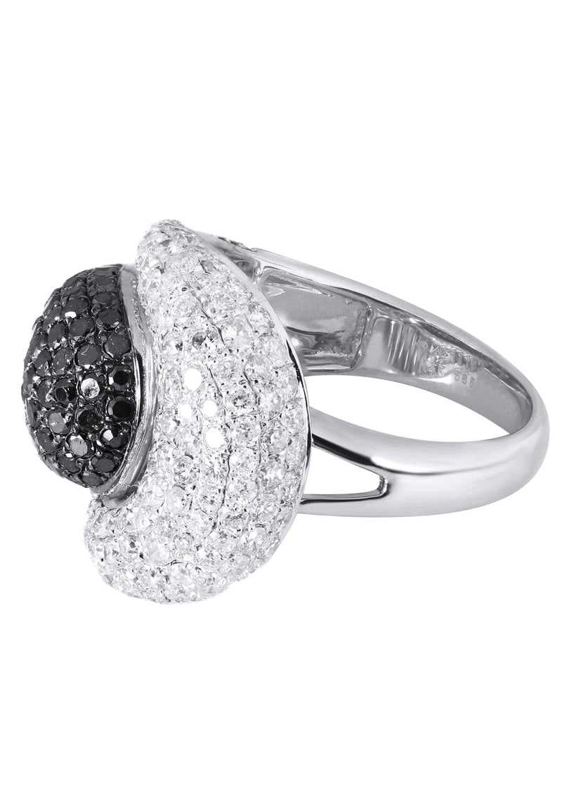 14K Ladies Black Diamond Cocktail Ring | 2.90 Carats | 7.87 Grams