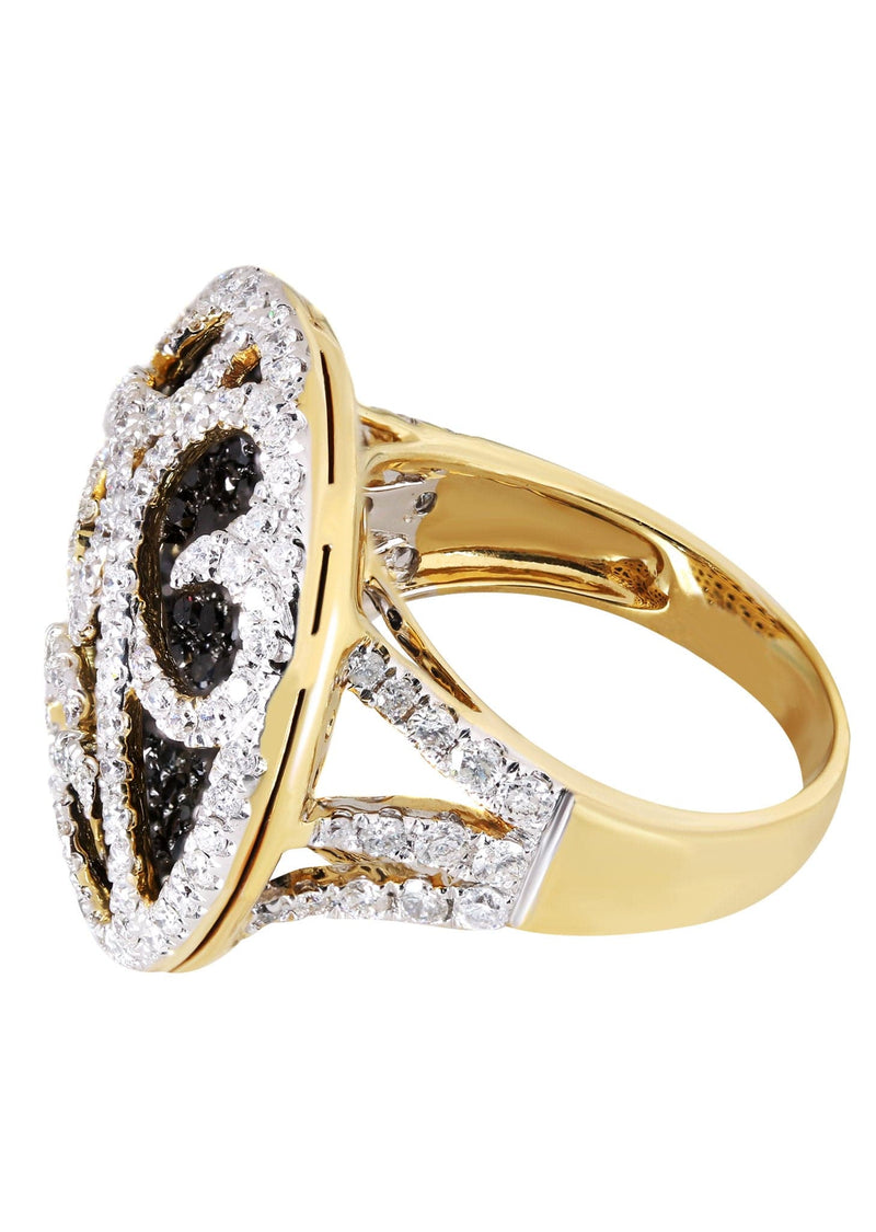 14K Ladies Black Diamond Cocktail Ring | 3.40 Carats | 11.38 Grams