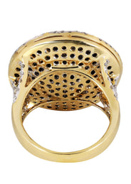 14K Ladies Black Diamond Cocktail Ring | 3.40 Carats | 11.38 Grams