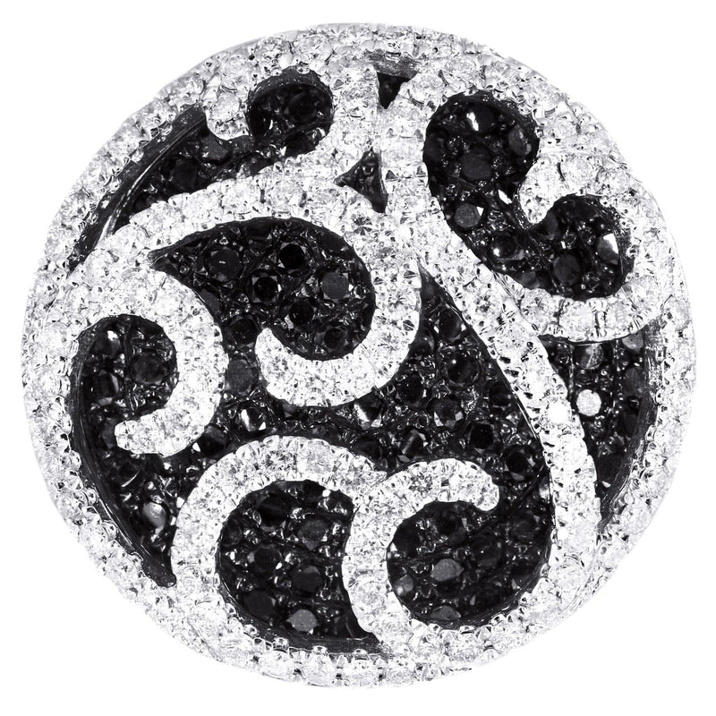 14K Ladies Black Diamond Cocktail Ring | 3.46 Carats | 12.33 Grams